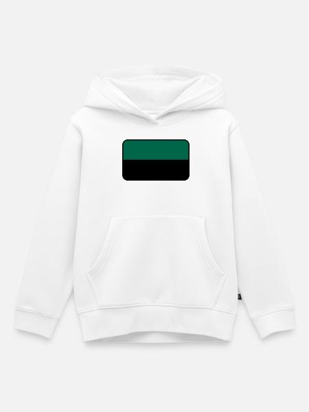 Texel-Flaggenlogo – Inselkleidung - Kinder Premium Organic Hoodie - Weiß