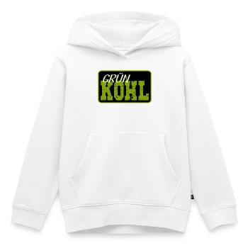 Grünkohl Kohl - Kinder Premium Organic Hoodie - Weiß - Vorne - AI Model Kid Female (0cm)
