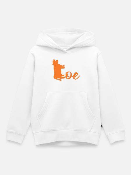 Niederlande Ko - Kinder Premium Organic Hoodie - Weiß