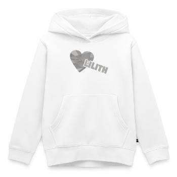 Herzchen Lilith - Kinder Premium Organic Hoodie - Weiß - Vorne - AI Model Kid Female (0cm)