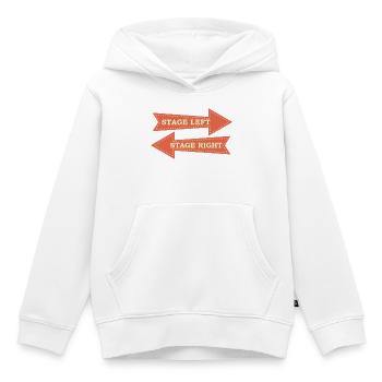 Theaterdrama Lustige Bühne Links Rechts Dramatik - Kinder Premium Organic Hoodie - Weiß - Vorne - AI Model Kid Female (0cm)
