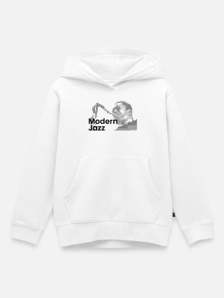 Moderne Jazz-Ikone - Kinder Premium Organic Hoodie - Weiß