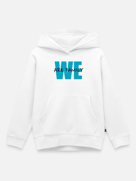 We Are Family - Kinder Premium Organic Hoodie - Weiß
