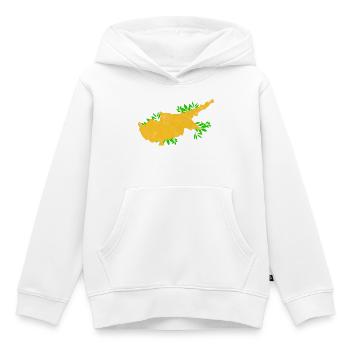 Zypern Flagge - Cyprus Travel- Flaggen Karte  - Kinder Premium Organic Hoodie - Weiß - Vorne - AI Model Kid Female (0cm)