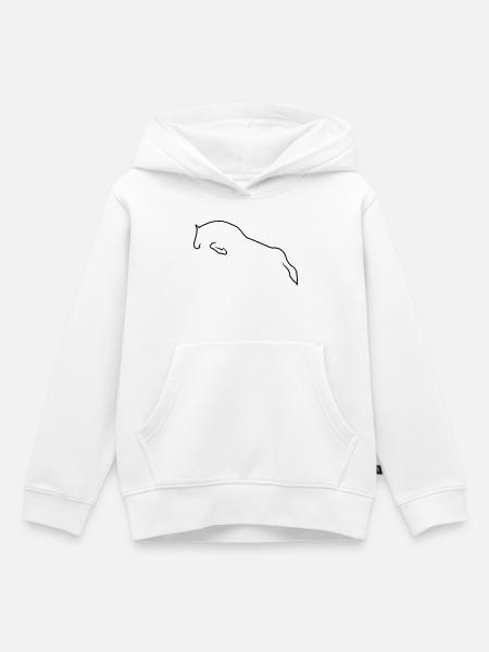 Springpferd - Kinder Premium Organic Hoodie - Weiß