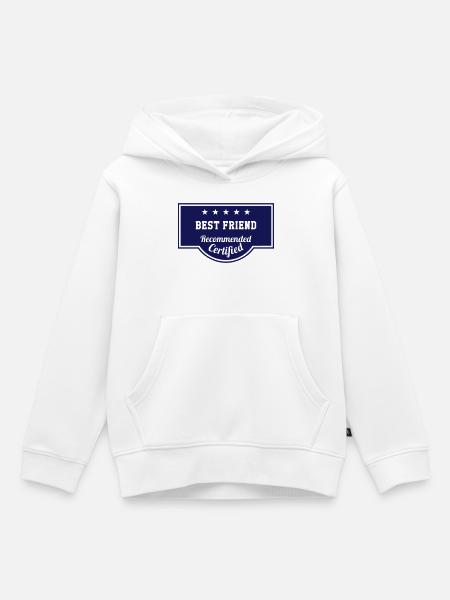 Best Friend - Kinder Premium Organic Hoodie - Weiß