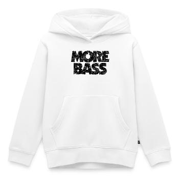 Plus de bass (vintage / noir) bass player bass player - Sweat Premium à capuche enfant bio - blanc - Devant - AI Model Kid Female (0cm)