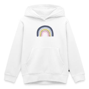 Regenbogen pastell - Kinder Premium Organic Hoodie - Weiß - Vorne - AI Model Kid Female (0cm)