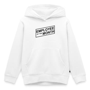 Mitarbeiter des Monats - Kinder Premium Organic Hoodie - Weiß - Vorne - AI Model Kid Female (0cm)