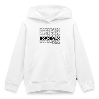 Bordeaux France - Kids Premium Organic Hoodie - white - Front - AI Model Kid Female (0cm)