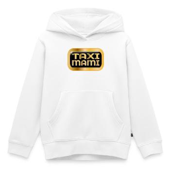 AUTOFAHRERIN MUTTER - TAXI MAMI - Kinder Premium Organic Hoodie - Weiß - Vorne - AI Model Kid Female (0cm)