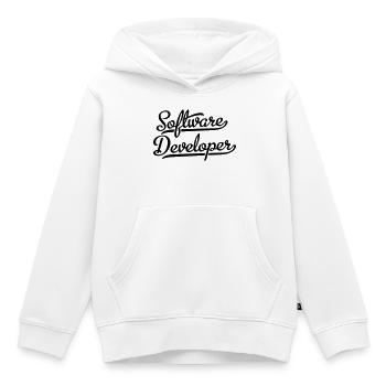 Développeurs de logiciels - Sweat Premium à capuche enfant bio - blanc - Devant - AI Model Kid Female (0cm)
