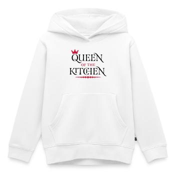 Queen of the Kitchen - Kinder Premium Organic Hoodie - Weiß - Vorne - AI Model Kid Female (0cm)