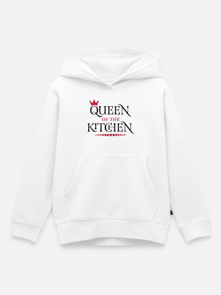 Queen of the Kitchen - Kinder Premium Organic Hoodie - Weiß