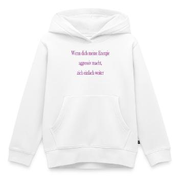 Energie - Kinder Premium Organic Hoodie - Weiß - Vorne - AI Model Kid Female (0cm)