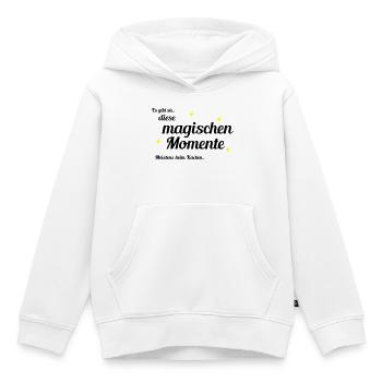 Magische Momente - Kinder Premium Organic Hoodie - Weiß - Vorne - AI Model Kid Female (0cm)