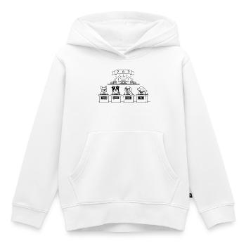 Quiz Hunde Line Art - Kinder Premium Organic Hoodie - Weiß - Vorne - AI Model Kid Female (0cm)