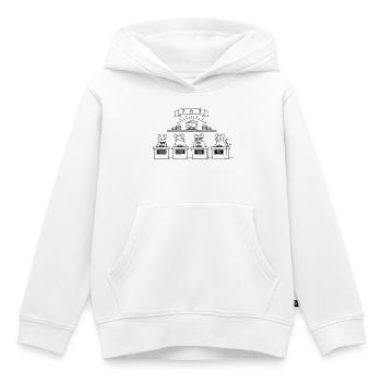 mice show quiz - Kinder Premium Organic Hoodie - Weiß - Vorne - AI Model Kid Female (0cm)