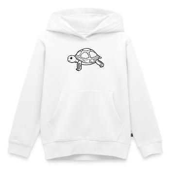 Turtle Turtles - Kids Premium Organic Hoodie - white - Front - AI Model Kid Female (0cm)