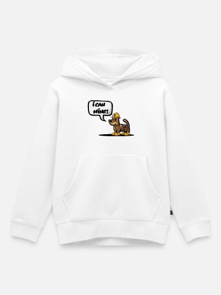 ICH KANN ABBAUEN! - Kinder Premium Organic Hoodie - Weiß