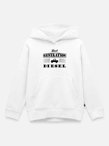 Diesel und Hubraum - Kinder Premium Organic Hoodie - Weiß