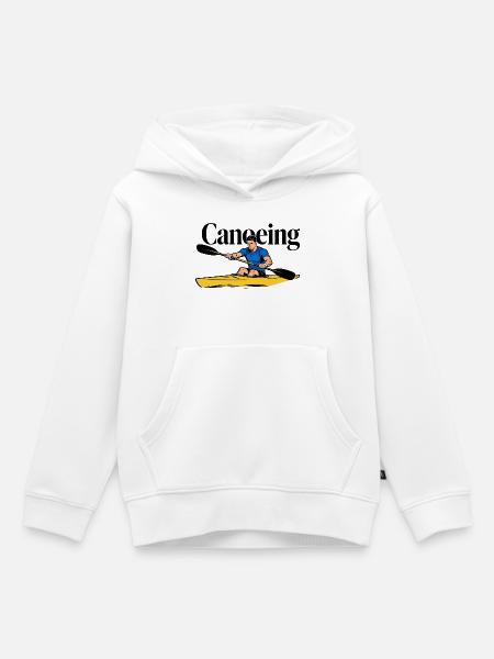 Kanufahren, Kanufahren - Kinder Premium Organic Hoodie - Weiß