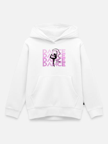 Dance - Kinder Premium Organic Hoodie - Weiß