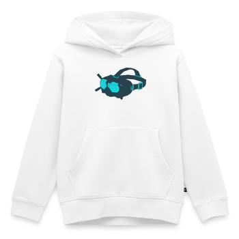 Drones FPV Goggles Icon - Kids Premium Organic Hoodie - white - Front - AI Model Kid Female (0cm)