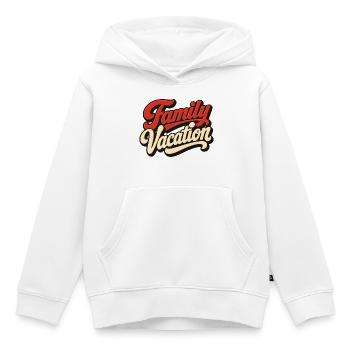 Family Vacation - Kinder Premium Organic Hoodie - Weiß - Vorne - AI Model Kid Female (0cm)