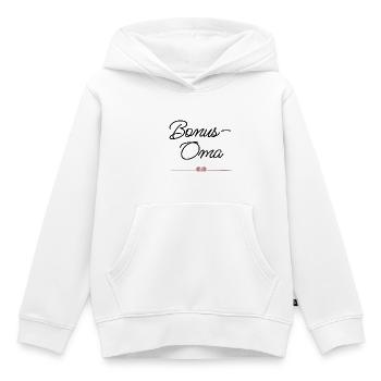 Beste Bonus-Oma mit Herz – Geschenk - Kinder Premium Organic Hoodie - Weiß - Vorne - AI Model Kid Female (0cm)
