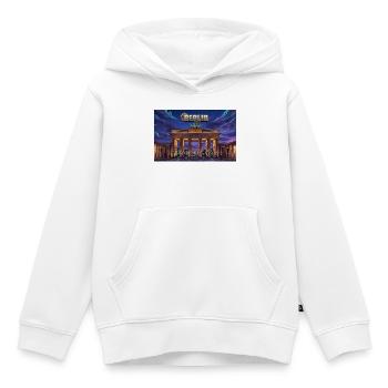 Brandenburger Tor - Kinder Premium Organic Hoodie - Weiß - Vorne - AI Model Kid Female (0cm)