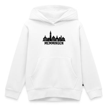 Memmingen Skyline Silhouette - Kinder Premium Organic Hoodie - Weiß - Vorne - AI Model Kid Female (0cm)