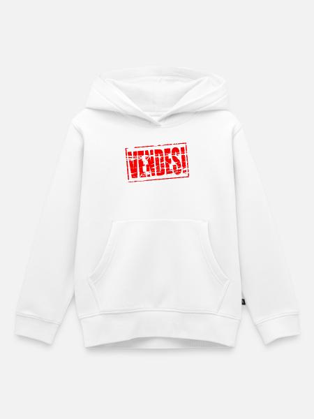 Vendesi - Kinder Premium Organic Hoodie - Weiß