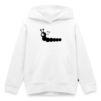 Angstschwitzender Wurm - Kinder Premium Organic Hoodie - Weiß - Vorne - AI Model Kid Female (0cm)