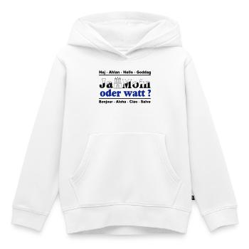 Hamburg , Tradition , Ja Moin oder watt (25) - Kinder Premium Organic Hoodie - Weiß - Vorne - AI Model Kid Female (0cm)