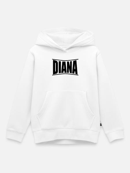 Diana T-Shirt Geschenkidee - Kinder Premium Organic Hoodie - Weiß