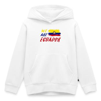 Wir sind Ecuador - Kinder Premium Organic Hoodie - Weiß - Vorne - AI Model Kid Female (0cm)