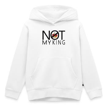 Nicht mein König - Kinder Premium Organic Hoodie - Weiß - Vorne - AI Model Kid Female (0cm)