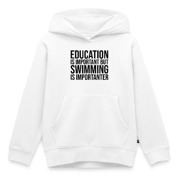 Schwimmen Schwimmen Schwimmen Schwimmen - Kinder Premium Organic Hoodie - Weiß - Vorne - AI Model Kid Female (0cm)