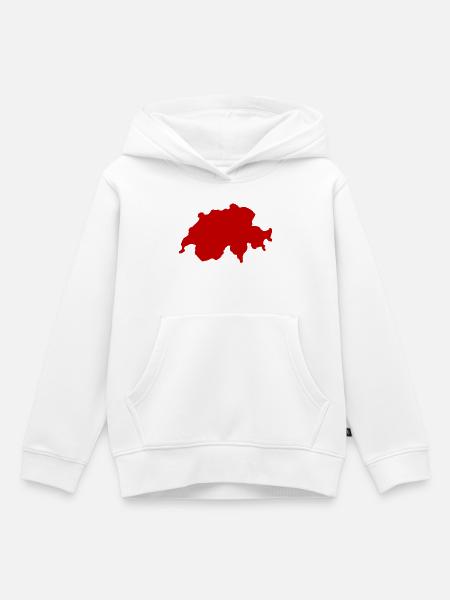 Schweiz Land Symbol - Kinder Premium Organic Hoodie - Weiß