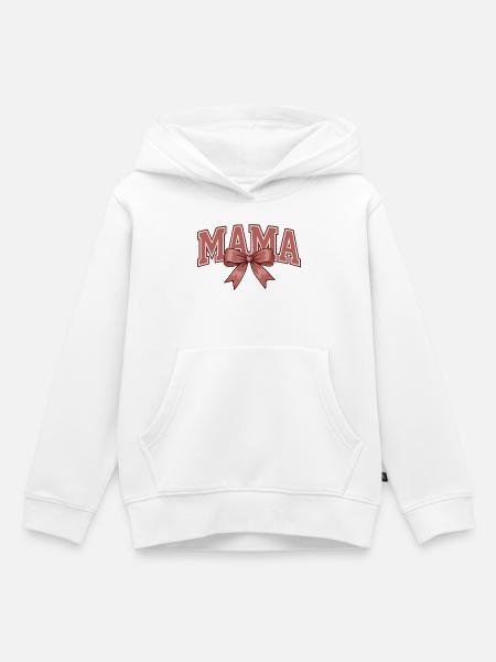 Mama Schleife – Süßes Mama Statement Design - Kinder Premium Organic Hoodie - Weiß