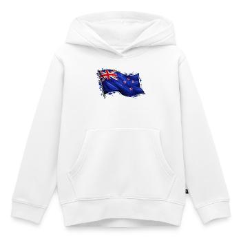 Neuseeland Fahne - Kinder Premium Organic Hoodie - Weiß - Vorne - AI Model Kid Female (0cm)