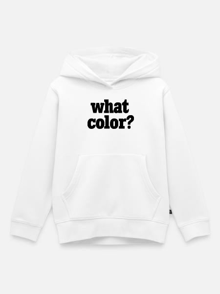 what color? - schwarz - Kinder Premium Organic Hoodie - Weiß