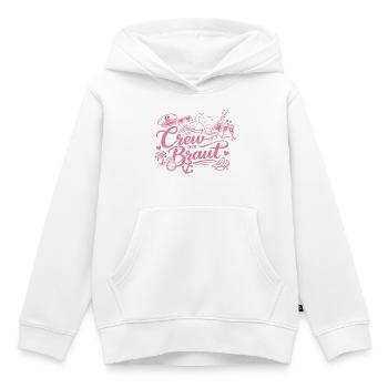Crew der Braut – JGA Cruise Kreuzfahrt - Kinder Premium Organic Hoodie - Weiß - Vorne - AI Model Kid Female (0cm)