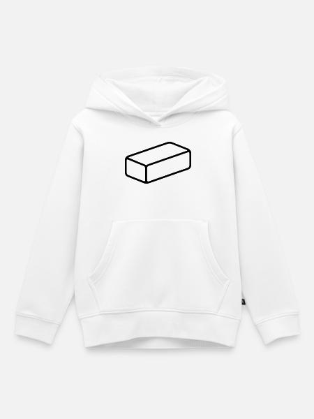 Ziegel - Kinder Premium Organic Hoodie - Weiß