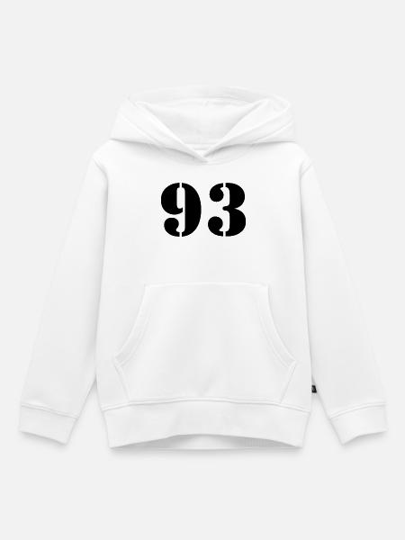 93 - Kinder Premium Organic Hoodie - Weiß
