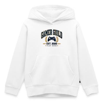 Gaming Club - Kinder Premium Organic Hoodie - Weiß - Vorne - AI Model Kid Female (0cm)