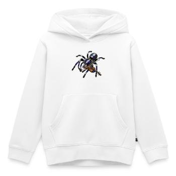 Vogelspinne mit Geige - Kinder Premium Organic Hoodie - Weiß - Vorne - AI Model Kid Female (0cm)