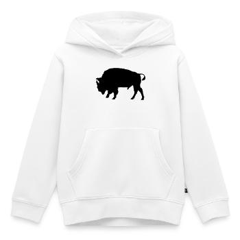 Bison - Kinder Premium Organic Hoodie - Weiß - Vorne - AI Model Kid Female (0cm)