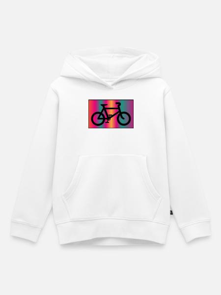 FAHRRAD - Kinder Premium Organic Hoodie - Weiß